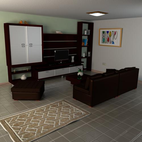 Austere Living Room preview image